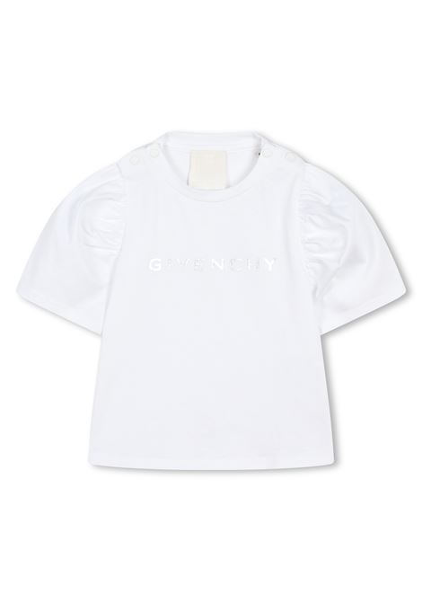 T-shirt con stampa logo GIVENCHY KIDS | H3052910P